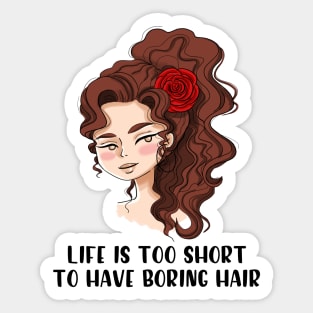 Curly Hair Sticker